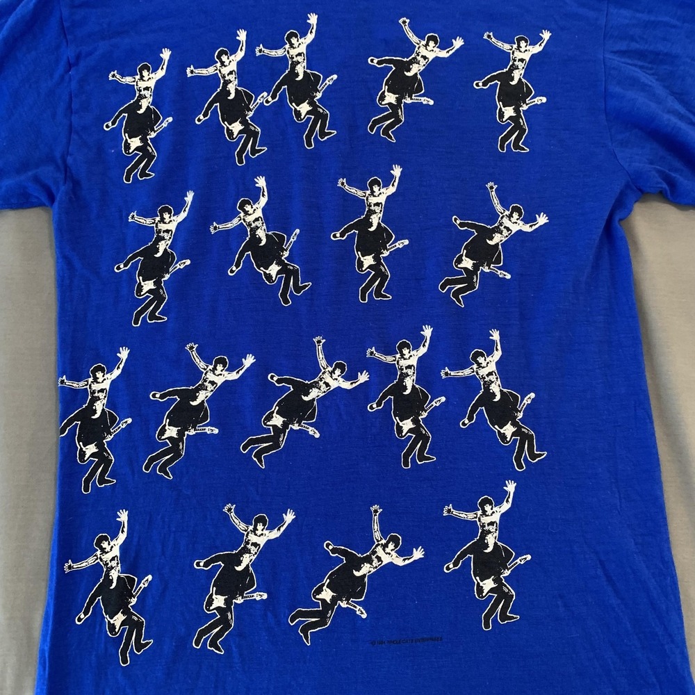 Vintage Hall & Oates Shirt Mens Large Blue Live Thru 85 Pontiac Fiero 80s‎